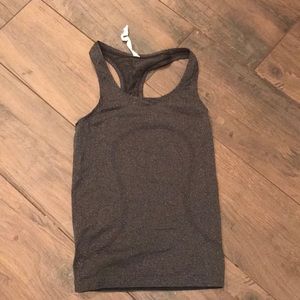 NWOT black sparkly lululemon racerback tank